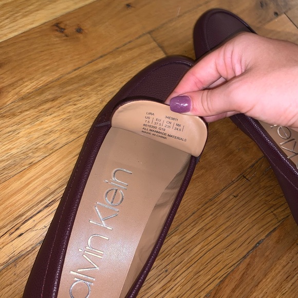 SOLD RARE maroon Calvin Klein LIRA 7.5 - Picture 8 of 11
